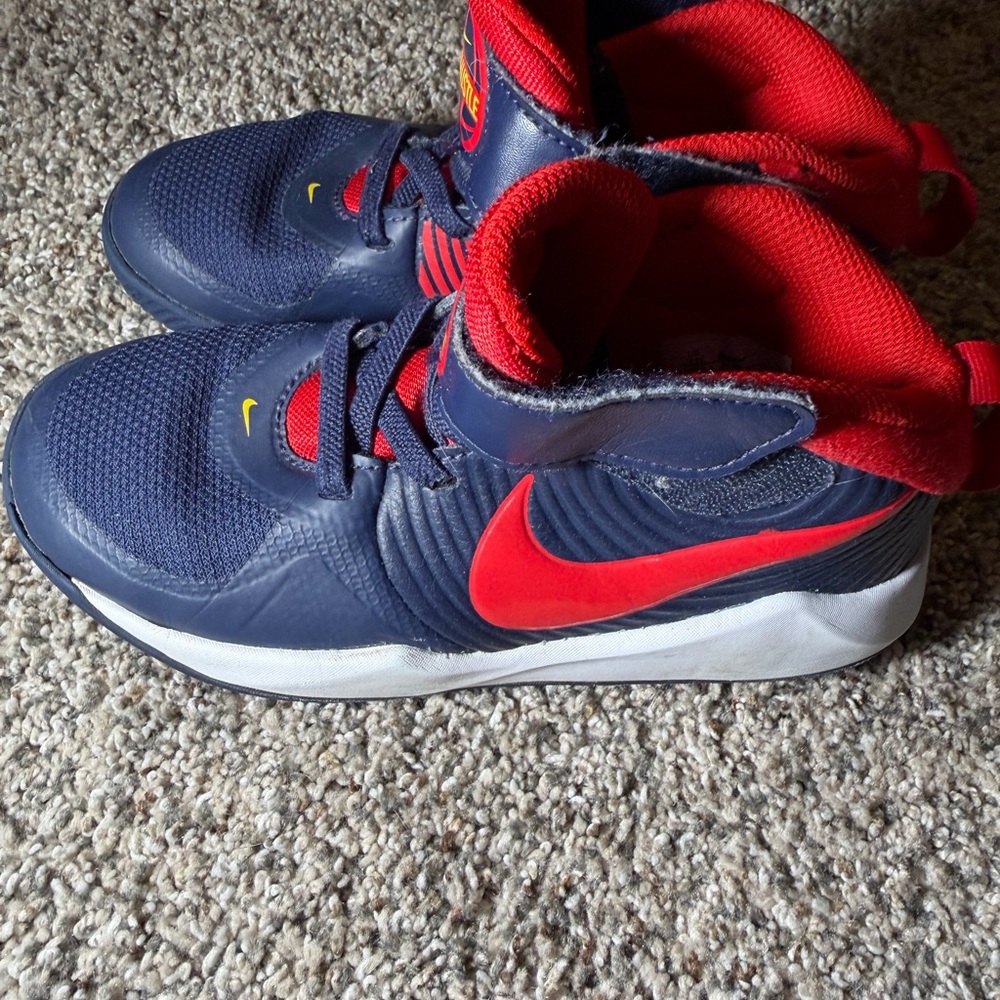 Nike Kids Navy and Red Sneakers